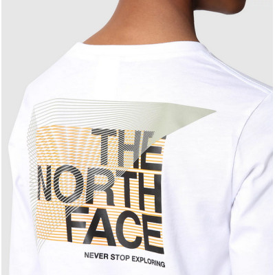 Camiseta The North Face Graphic L/S Tee Para Niños