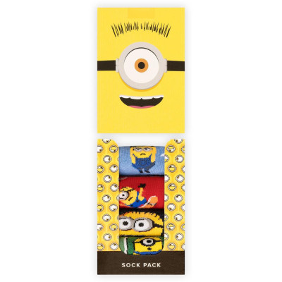 Calcetines Jimmy Lion Minions Pack Para Niños 