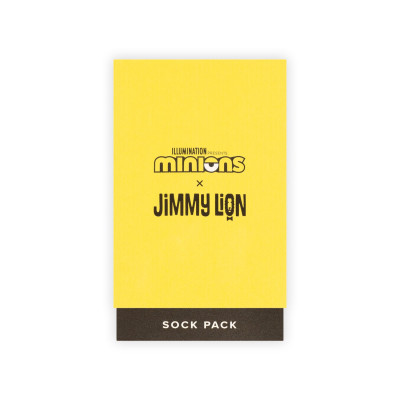 Calcetines Jimmy Lion Minions Pack Para Niños 