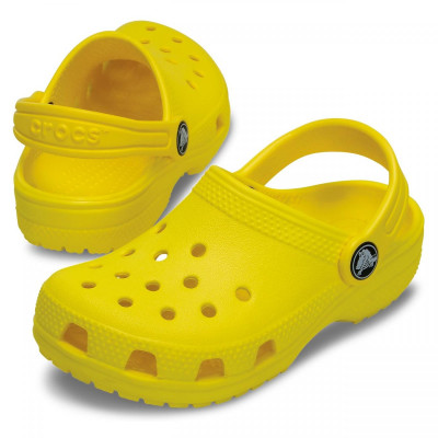 Crocs Classic Clog K Lemon Para Niños 