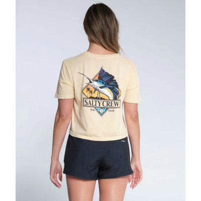 Camiseta Salty Crew Go Sailin Crop Para Mujer