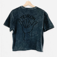 Camiseta Teiron Hang Loose Blanca Para Mujer