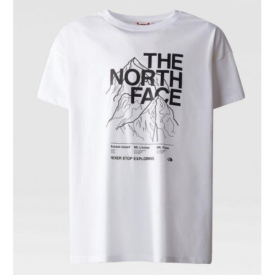 Camiseta North Face Mountain Line Para Niño