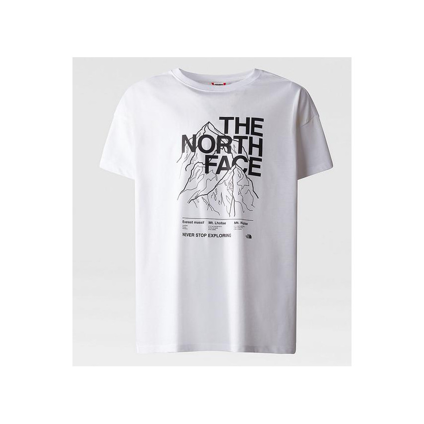 Camiseta North Face Mountain Line Para Niño
