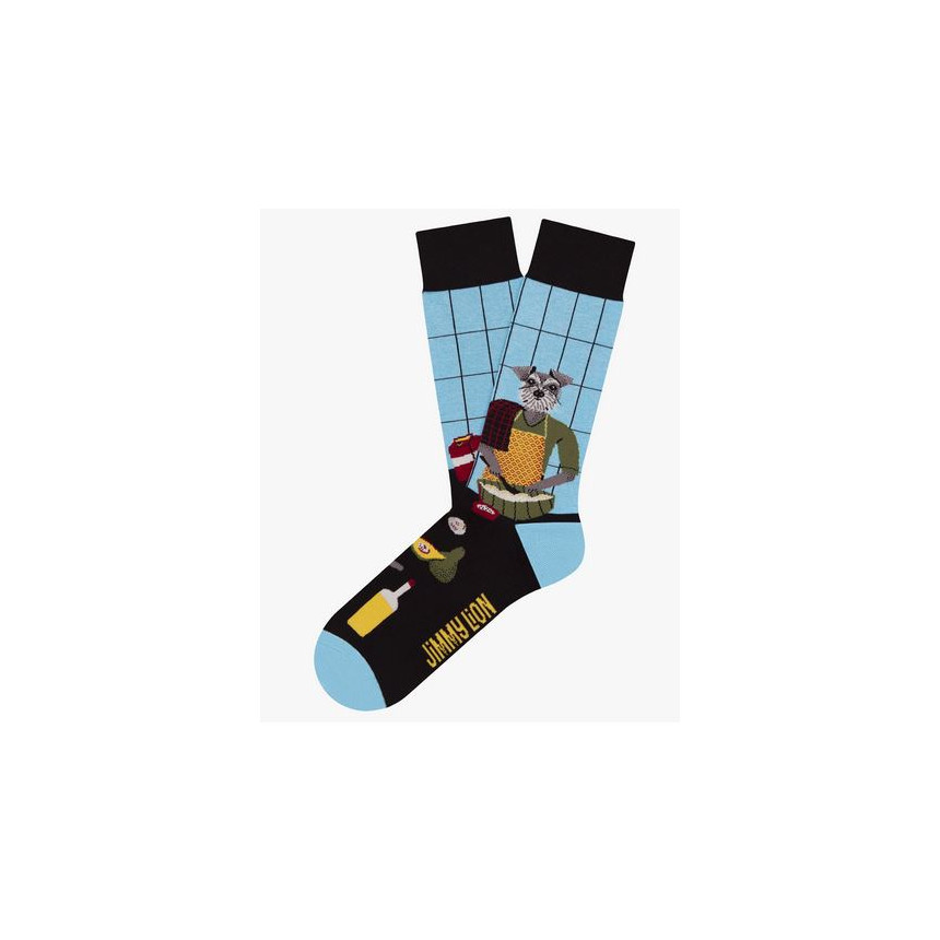 Calcetines Jimmy Lion The Chef Unisex Azul Claro