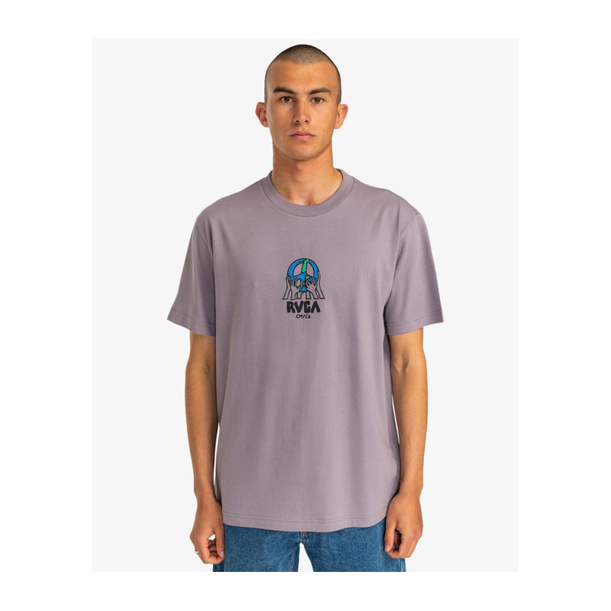 Camiseta Rvca Earth Corp Para Hombre 