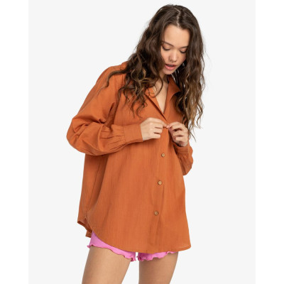 Camisa Billabong Swell Overshirt Para Mujer 