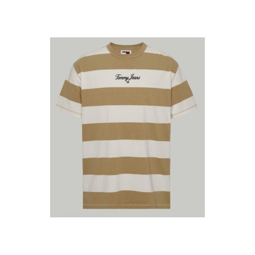 Camiseta Tommy Hilfiger Bold Stripe Para Hombre 
