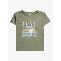 Camiseta Roxy Purple Hearts Para Niña