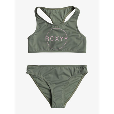 Bikini Roxy Basic Active Crop Top Para Niña 