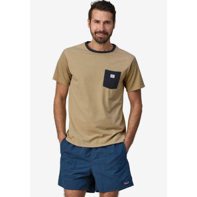 Camiseta Patagonia Sticker Pocket Para Hombre