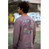 Camiseta Manga Larga Teiron Lettering Razo Unisex