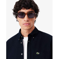 Camisa Lacoste Oxford Corte Regular Para Hombre