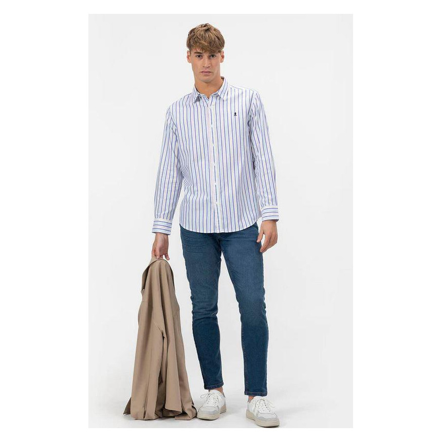 Camisa El Pulpo Cuello Botón Popelín Para Hombre