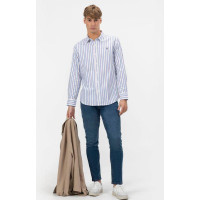 Camisa El Pulpo Cuello Botón Popelín Para Hombre