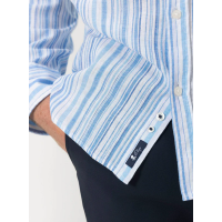 Camisa El Pulpo Cuello Botón Lino Para Hombre