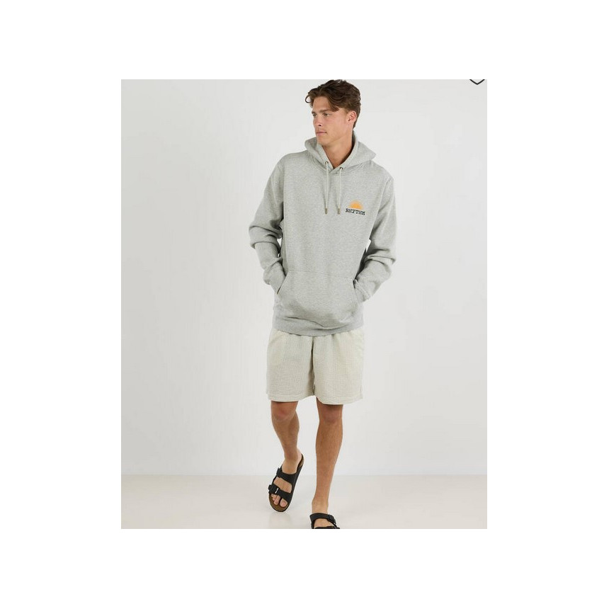 Sudadera Rhythm Gris Logo Espalda Para Hombre