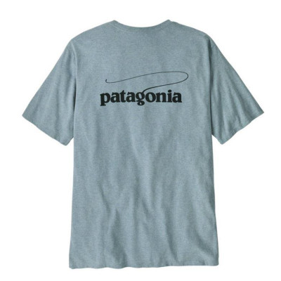 Camiseta Patagonia Casting Logo Para Hombre 