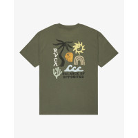 Camiseta Rvca Deep Think Para Hombre