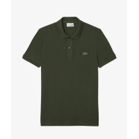 Polo Lacoste Manga Corta Kaki Para Hombre