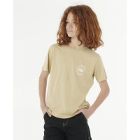 Camiseta Rip Curl Stapler Tee Para Niños