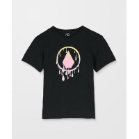 Camiseta Volcom Glustone Blk Para Niños