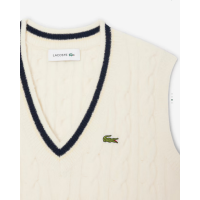 Chaleco Lacoste De Punto De Lana Para Mujer
