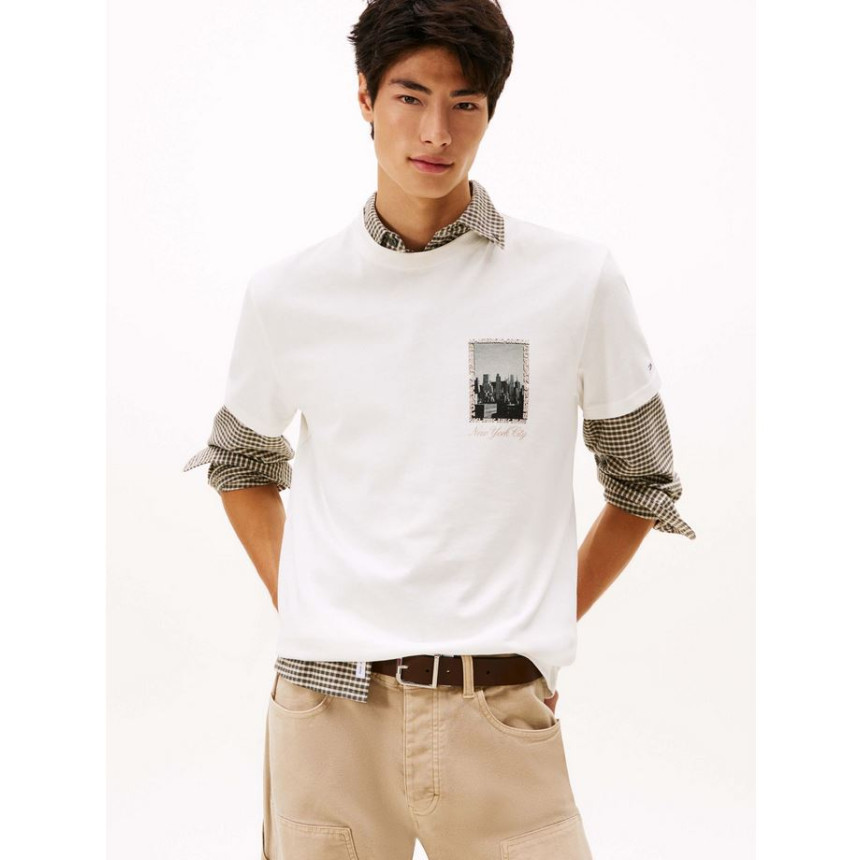 Camiseta Tommy Hilfiger Regular Photo Para Hombre 