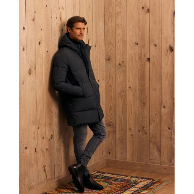 Chaqueta Silbon Largo Acolchado Para Hombre 