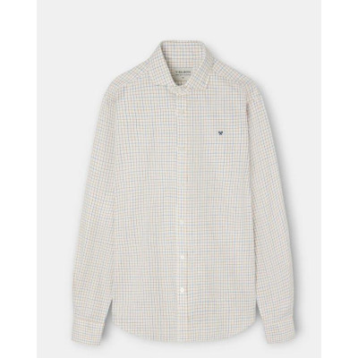 Camisa Silbon Sport Cuadro Bicolor Para Hombre 