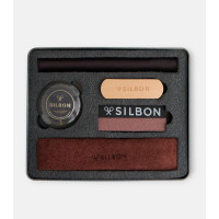 Kit Limpieza Silbon Abrigo Encerado Marrón Oscuro