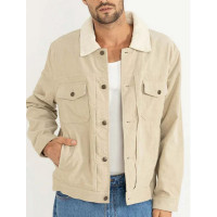 Chaqueta Rhythm Flannel Lined Cord Trucker Para Hombre