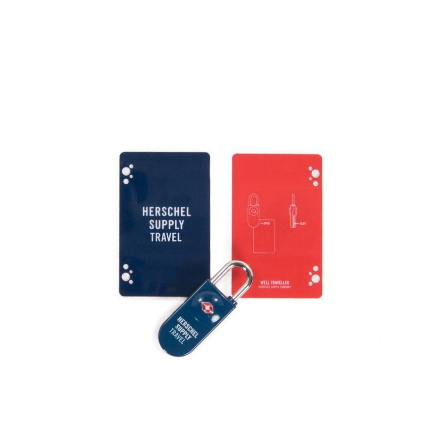 HERSCHEL CANDADO TSA CARD LOCK NAVY/ RED