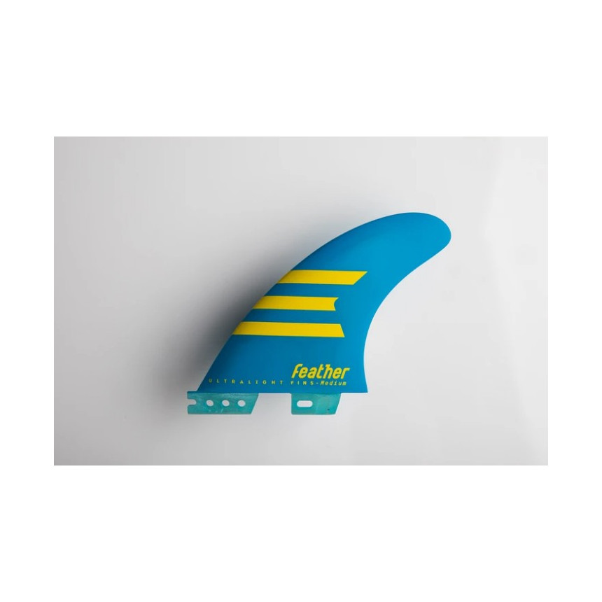 Quillas Feather Fins Ultralight Click Tab Azul/ Amarilla