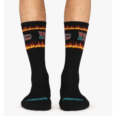Calcetines Jimmy Lion Athletic Fire Unisex Negro 
