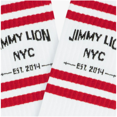 Calcetines Jimmy Lion NYC Unisex Blanco 