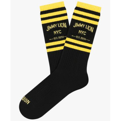 Calcetines Jimmy Lion Athletic NYC Unisex Negro 