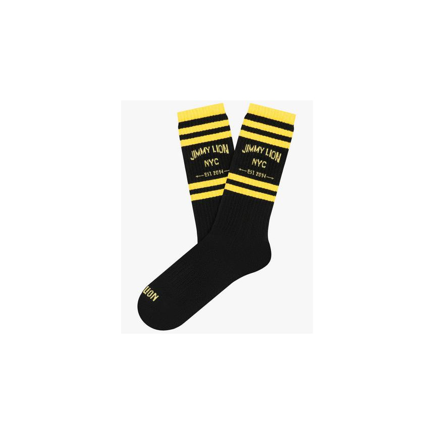 Calcetines Jimmy Lion Athletic NYC Unisex Negro 
