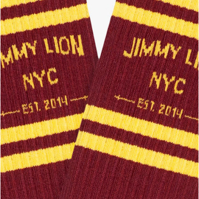 Calcetines Jimmy Lion Athletic NYC Unisex Granate