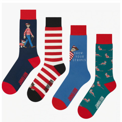Calcetines Jimmy Lion Pack Where's Wally Unisex 