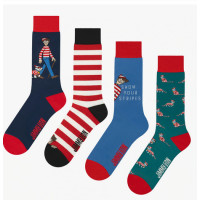Calcetines Jimmy Lion Pack Where's Wally Unisex