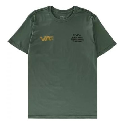 Camiseta RVCA Long Haul En Verde Para Niños