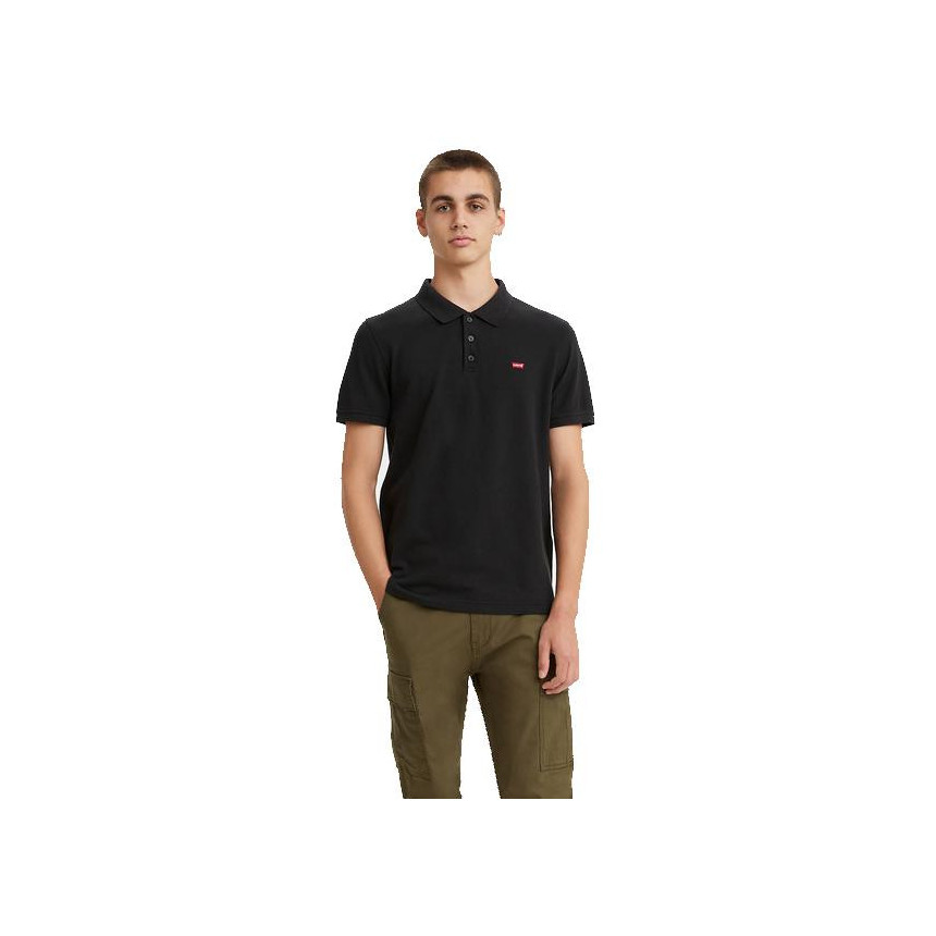 Polo Levis Housemark Para Hombre En Negro 